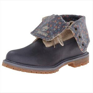 Timberland Earthkeepers Wheat Roll Top Gray Leather Boots Women US 8.5M